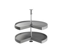 Emuca Juego de bandejas giratorias Shelvo 3/4 para módulo 900mm, Gris