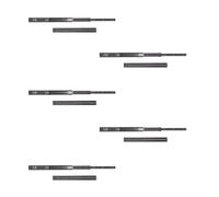 Emuca – Juego de guías correderas a bolas para cajón, extracción total 45 x 450 mm negro, lote de 5