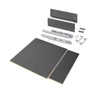 Emuca Kit de cajón Vertex Gris antracita módulo 600mm altura 178mm con regulación 3D