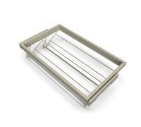 Emuca Kit zapatero metálico con bastidor y guías cierre suave Regulable Módulo 800 mm Gris piedra