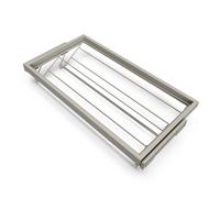 Emuca Kit de zapatero metálico y bastidor con guías de cierre suave, módulo 900mm, Gris piedra