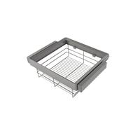 Emuca Kit Quartz de cajón de alambre y bastidor regulable, acabado Titanio