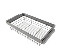 Emuca Kit Quartz de cajón de alambre y bastidor regulable para módulos de 90cm, acabado Titanio