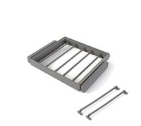 Emuca Kit Quartz Pantalonero de 7 Varillas y Bastidor Regulable Titanio