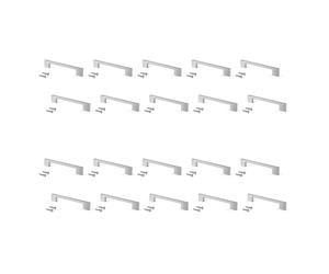 Emuca Lote de 20 tiradores Paiporta L160mm Intereje 128mm Níquel satinado