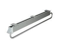 Emuca Perchero colgador extraíble armario/vestidor - Extensible 800 mm, acero gris metalizado