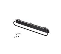 EMUCA - Perchero colgador extraíble para armario o vestidor, percha extensible de largo 800mm, acero y plástico, negro