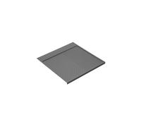 Emuca - Protector fondo mueble cocina, fondo fregadero M100, 967 x 580mm, espesor 16mm, Plástico, Gris antracita