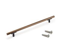 EMUCA - Tirador para mueble Riad, intereje 192 mm, Bronce, Aluminio, 20 ud.