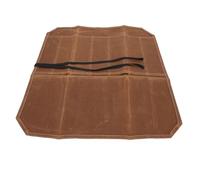 EMUKOEP Caja Enrollable para Cubiertos de Lona Encerada Húmeda, Bolsa Enrollable para Cubiertos de Chef de Gran Capacidad para Entusiastas de la Cocina (Caqui)