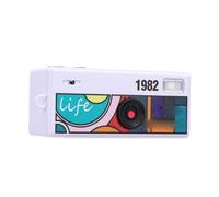 EMUKOEP Cámara Retro del Tamaño del Pulgar Mini Cámara Digital con Pantalla a Color de 0,96 Pulgadas Tipo C Correa para el Cuello de Carga Llavero para Grabación de por Vida Regal (Blanca)
