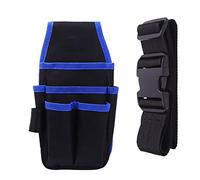 EMUKOEP Kit de Cinturón Firme para Bolsa de Herramientas de Reparación de Electricista, Resistente, Tela Oxford Azul, Resistente a Desgarros, 10,2x5,1 Pulgadas