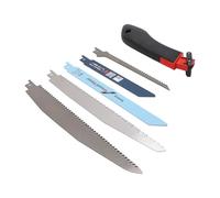 EMUKOEP Sierra de Mano con 5 Cuchillas, Herramienta de Jardinería para Cortar Paneles de Yeso, Madera Húmeda, Poda de árboles, para Carpintería, Decoración del Hogar