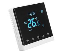EMUKOEP Termostato Digital LCD Controlador de Temperatura AC220V 5-35C Sensor Pantalla Táctil con PC ABS Carcasa Retardante de Llama para el Hogar HVAC Fan Coil Aire Acondicio