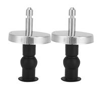 EMUKOEP Tuercas de Bisagras para Asiento de Inodoro Duraderas, Fijaciones de Tornillos con Pernos de Goma Expandibles de Fijación, Plástico ABS, para Tapa de Inodoro de 3x1,8 Pulgadas, Paquete de 8