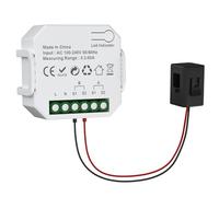 eMylo Monitor de energía inteligente 1 canal 80A WiFi Power Meter, pinza de corriente, WiFi de 2,4 GHz, monitorización en tiempo real, Smart Life/TUYA APP, monitorización de energía doméstica, compati