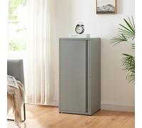 [en.casa] Armario de Oficina Burlöv Archivador de Estudio con 2 Estantes Regulables en Altura Mueble de Oficina con 1 Puerta y 3 Compartimentos Acero 88 x 40 x 35 cm - Gris