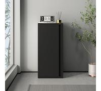 Armario de oficina burlöv acero 88x40x35 cm - negro [en.casa]