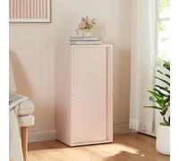 [en.casa] Armario de Oficina Burlöv Archivador de Estudio con 2 Estantes Regulables en Altura Mueble de Oficina con 1 Puerta y 3 Compartimentos Acero 88 x 40 x 35 cm - Rosa