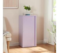 Armario de oficina burlöv acero 88x40x35 cm - violeta [en.casa]