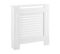 [en.casa] Cubre Radiador 112x19x82cm Decoración Radiator Tapar la calefacción MDF Blanco