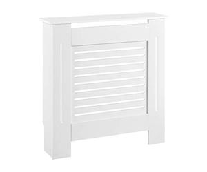 [en.casa] Cubre Radiador 112x19x82cm Decoración Radiator Tapar la calefacción MDF Blanco