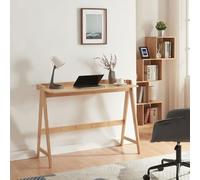 Escritorio härryda con anticaída bambú 107x47x81cm - natural [en.casa]