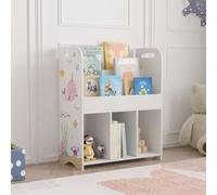Estantería infantil røyrvik aglomerado 75x62x29cm - motivo del mundo océano [en.casa]