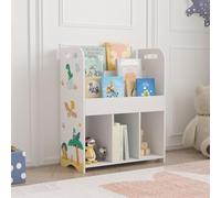 Estantería infantil røyrvik aglomerado 75x62x29cm - motivo de dinosaurio [en.casa]