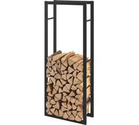 [en.casa] Estantería para leña, 50x150x25 cm. Estantería para leña, estante para leña, soporte para madera