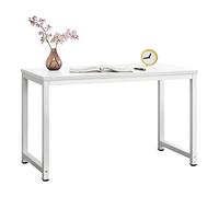 Mesa escritorio de ordenador pc herning acero/aglomerado 75x120x60 cm blanco [en.casa]