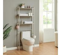 Mueble de baño sobre el inodoro ljukhobro metal 164x64x20cm - gris [en.casa]