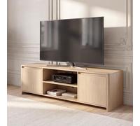 Mueble de tv takranmaa con compartimentos 150x40x50 cm - roble [en.casa]