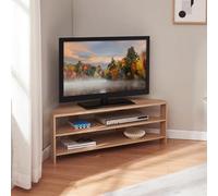 Mueble de tv berg con estantes 110x36x42 cm - efecto roble [en.casa]