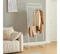 Perchero burro sandviken acero 166x63x48 cm - blanco [en.casa]