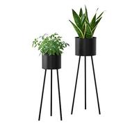 Soporte para plantas Dalhem, juego de 2 unidades. Juego de soportes para macetas, en 2 tamaños, de metal, color . [en.casa]