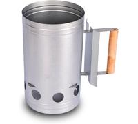 Encendedor para parrilla, de metal y madera, 16,8 cm de ancho, ideal para cocinar a la parrilla al aire libre
