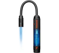 Encendedor Trailblaze con ventana de combustible de color y cuello flexible. Resistente al viento. Ideal para velas