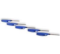 Encendedores de plástico, recargables, paquete de 5 unidades, dimensiones 4x2x28 cm, ideales para la cocina y para acampar