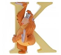 Enchanting Disney, Figura de King Louis "EL Libro de la Selva" y letra "K", Para coleccionar, Home Deco, Enesco A29556