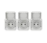 Enchufe 3x2P+Z horizontal completo de fábrica NUEVO PLEXO 55