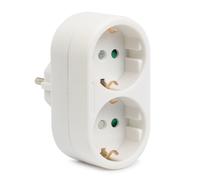 Enchufe adaptador (bidireccional, 16A blanco)