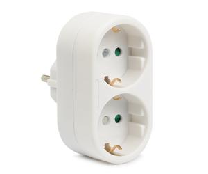 Enchufe adaptador (bidireccional, 16A blanco)