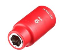 Enchufe Aislado Draper XP1000 VDE 3/8"D 9mm 6 Puntos Longitud Estándar 17605