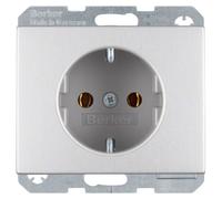 Enchufe Berker SCHUKO, modelo K.5, aluminio, referencia 47157003