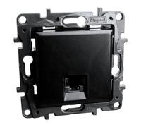 Enchufe de ordenador RJ45 CAT6A STP negro Niloe Step 2748