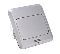 Enchufe de Suelo Emergente de 250 V, Enchufe de Suelo de Rebote Seguro Integrado, Toma de Corriente Impermeable de 16 a + Adaptador POE para Residencia, Fábrica, Encimera de Oficina