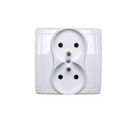 Enchufe doble 16A IP20 con bisel Simon Basic BMGZ2Z/11