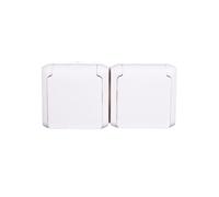 Enchufe doble FORIX con/u 16A IP44 con biseles blanco 782377