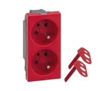 Enchufe doble S500 DATA z/u 16A con Simon Connect 50000459-037